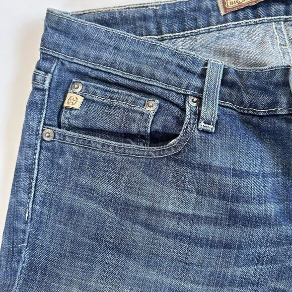 Big Star Jeans Womens 29 Blue Denim Rikki Low Rise Stretch Straight Faded - Picture 13 of 15